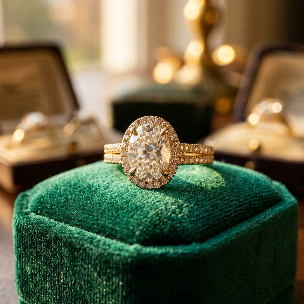 Elegant Diamond Gold Ring